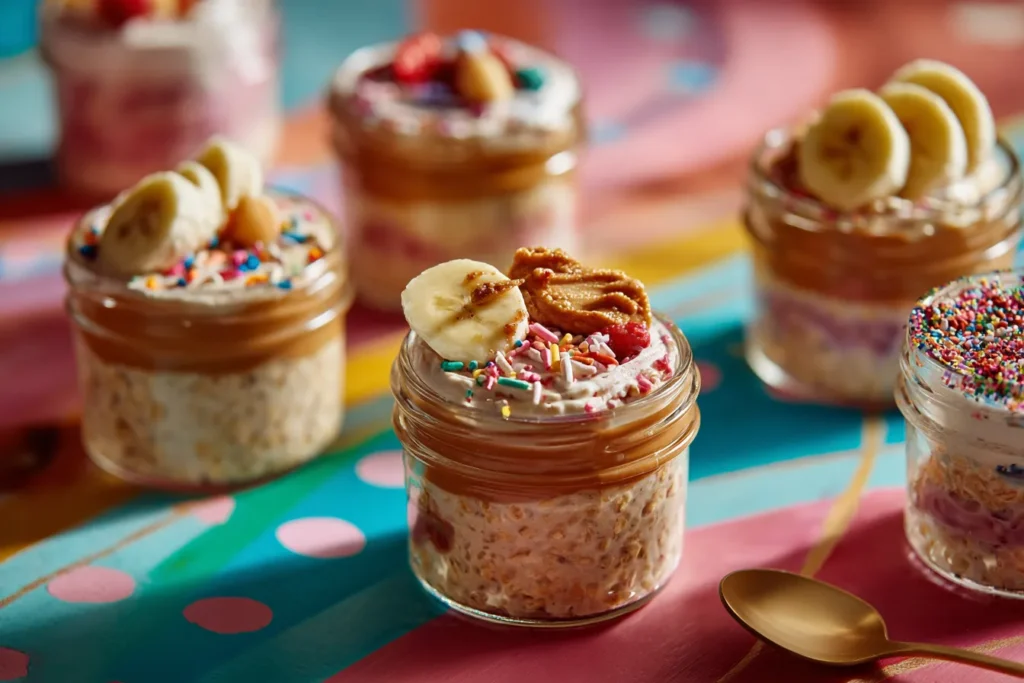 kid friendly peanut butter and jelly oats