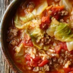slow cooker cabbage roll soup